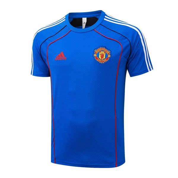Camiseta Entrenamiento Manchester United 2025-2026 Azul 3